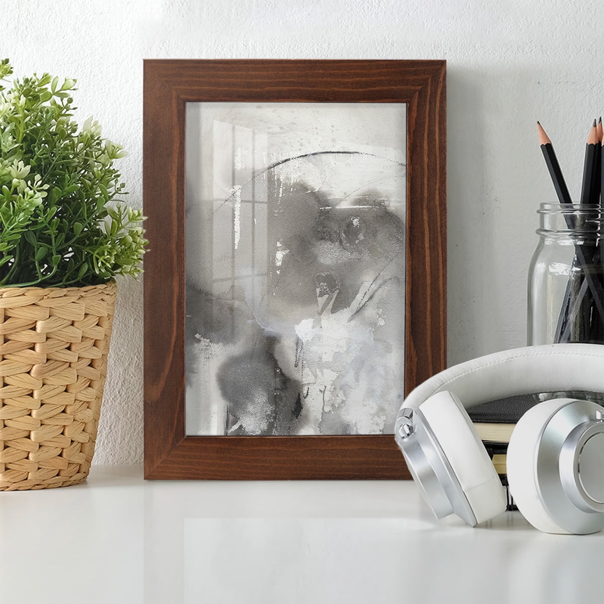 Mystical Objects I - Framed Print w/glass - Chestnut