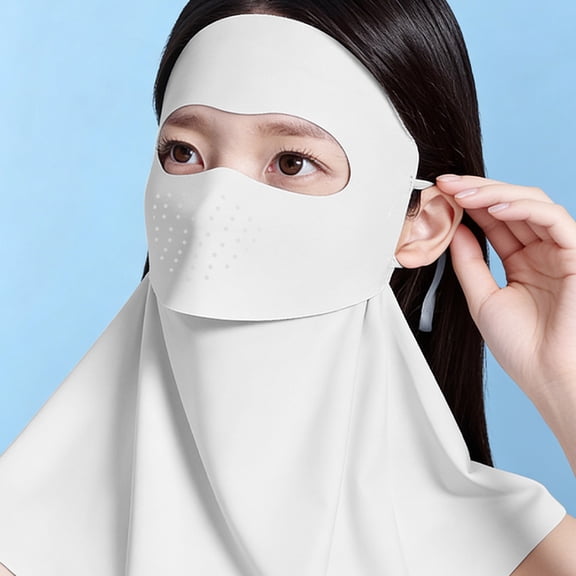 Iuhan Summer Sun Protection Face Cover, Sun Shield Balaclava, Lightweight Breathable UV Protection Face Mask With Neck Flap For Cycling Hiking Fishing Outdoor Sports For Men And Women
