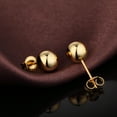 thumbnail image 4 of Jiamiaoi 18K White Gold Plated Ball Earrings 4mm-8mm 925 Sterling Silver Ball Stud Earrings Hypoallergenic Ball Earring Studs Polished Ball Earrings Silver Nickle-free, 4 of 7
