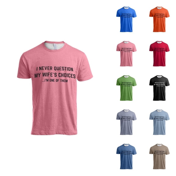 Funny Mens T-Shirts Sarcastic Saying Humor Joke T-Shirt Crewneck Short Sleeve Basic Tops for Husband Boyfriend