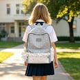 thumbnail image 2 of WAYUTE Kids Backpack Lace Trim Star Print School Backpacks for Teen Girls Lightweight Side Water Bottle Pocket Bookbag Casual School Activities, 2 of 4