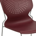 thumbnail image 6 of BizChair HERCULES Series 5 Pack 661 lb. Capacity Burgundy Full Back Stack Chair with Gray Powder Coated Frame, 6 of 13