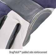 Black Stallion TIGster T50 Premium Grain Goatskin & FR Cotton TIG Welding Gloves, Large