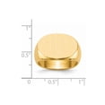 thumbnail image 5 of 14K Yellow Gold Ring Band Signet 14.0x19.5mm Open Back Men's, 5 of 5