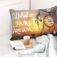 thumbnail image 4 of Kdxio Cotton Pillow Cases 20"x30" Pillowcases,Soft and Breathable Bedroom Pillow Cases-Follow Your Dream Dreamcatcher-No Pillow Core, 4 of 5