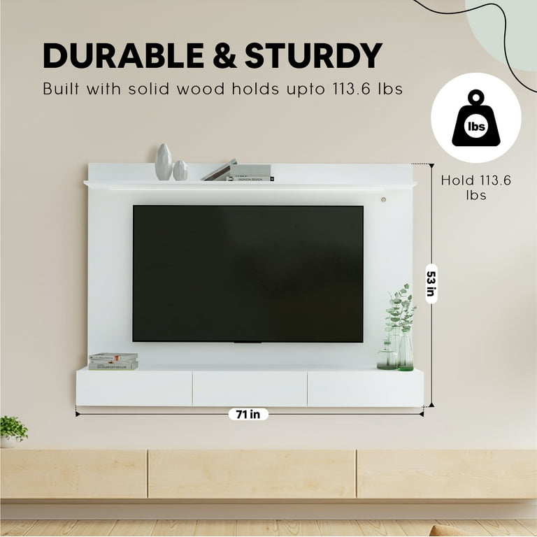 Small wall 2024 mounted tv stand