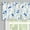 Navy Flowers, variant on Watercolor Flowers Curtain Valance for Windows, Floral Printed Light Filtering Short Window Treatment for Kitchen Bathroom Rod Pocket Spring Summer Decor 52" X 18" Navy