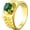 Green, variant on Men's Stainless Steel Vintage Domineering Classic Dragon Claw Crystal Checkerboard Gingham Pattern Gothic Punk Signet Ring