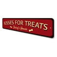 thumbnail image 4 of Kisses For Treats Novelty Sign, Metal Wall Decor - 4x18 inches, 4 of 4