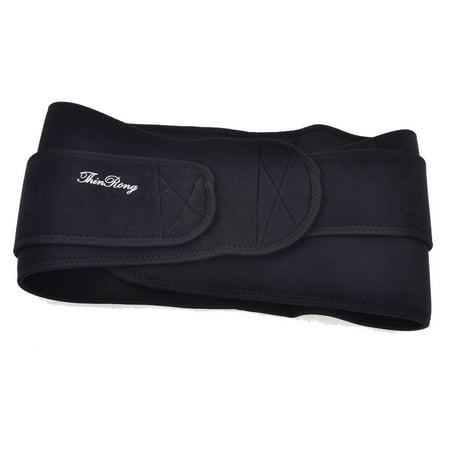 Fitness en néoprène élastique taille Trimmer Ceinture de soutien Brace Back Protector Noir