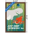 thumbnail image 3 of Disney Pixar Finding Dory - Just Keep Swimming Wall Poster, 14.725" x 22.375", Framed, 3 of 5