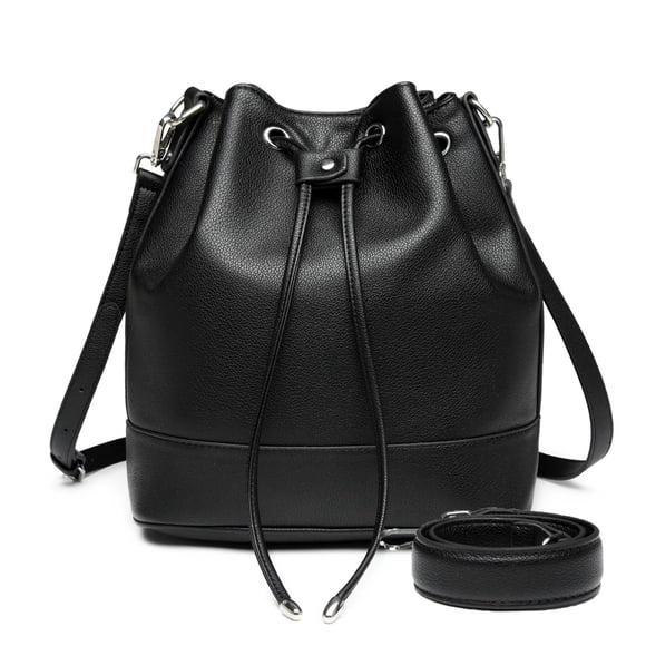 Bolso bandolera AFKOMST de piel con cordón para mujer