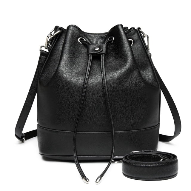 Bolso bandolera AFKOMST de piel con cordón para mujer