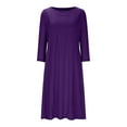 thumbnail image 2 of Bzhegqhd Women Fashion Casual Pleated-cent Sleeve Dress, 2 of 5
