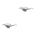thumbnail image 2 of Gafas de sol de media montura Qarigey para hombre doble con dioptrías antideslizante estilo Vintage, 2 of 6