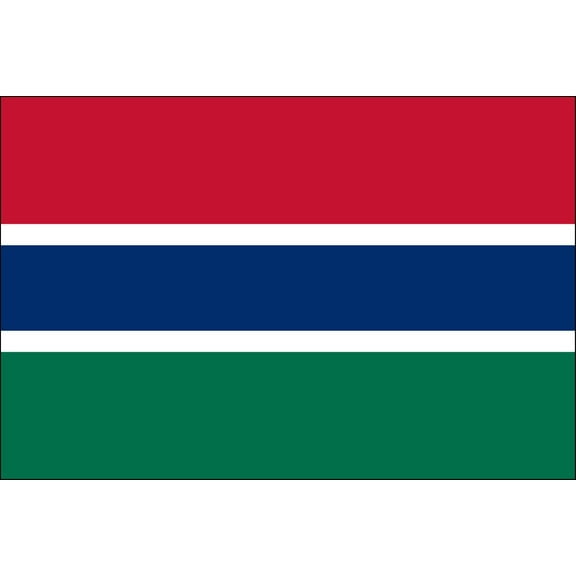Gambia 3' x 5' Indoor Polyester Flag