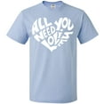 thumbnail image 3 of Inktastic All You Need is Love White Heart Shape T-Shirt, 3 of 5