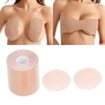 thumbnail image 1 of Cinta para el cuerpo del pecho ANGGREK cubiertas adhesivas transpirables para pezones adhesivo de silicona oculto para mujer vestido sin tirantes, 1 of 8