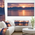 thumbnail image 1 of Norwegian Seashore at Sunset - Modern Seascape Canvas Artwork, 1 of 3