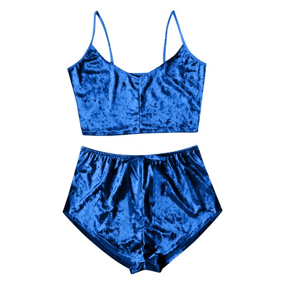 Tnhcen Sexy Underwear for Women Homewear V-Neck Velvet Sling Pajama Set Underwear for Women Camisoles for Women Erotic Lingerie Set Womens Underwear