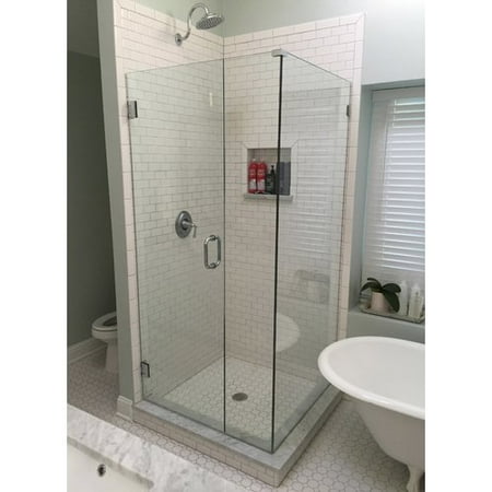 Gl Warehouse 59 X 78 Hinged Frameless Shower Door Gl Warehouse 59 X 78 Hinged Frameless Shower Door