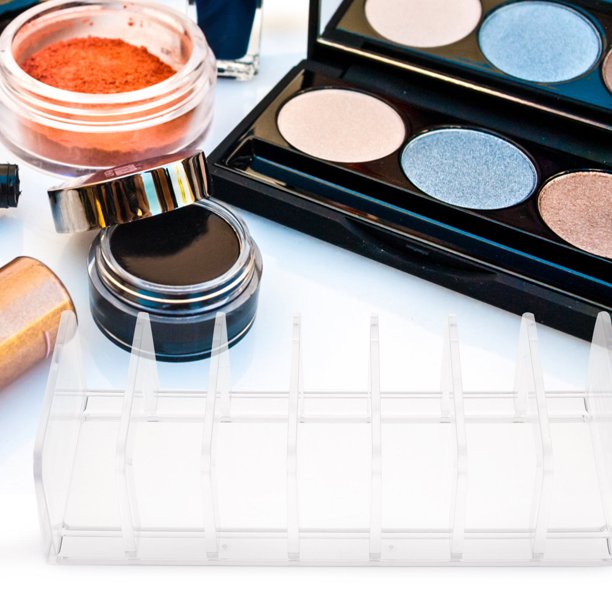unbranded Organizador De Paletas De Maquillaje Transparente Con 7 Compartimentos Para Sobremesa