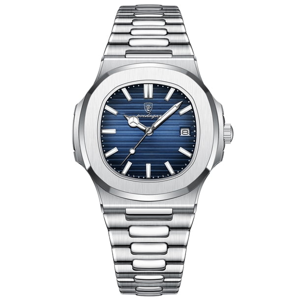 Reloj de hombre luminoso resistente al agua reloj de cuarzo ultrafino para hombre