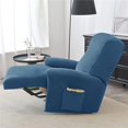 thumbnail image 4 of Non-Slip Sofa Cover with Side Pocket, Washable Furniture Protector (Royal Blue), 4 of 5