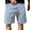 Blue, variant on Hpapadks Jean Shorts Men Baggy Wide Leg Solid Knee Length Denim Bermuda Shorts with Pockets Basic Loose Fit Mens Denim Shorts Black L
