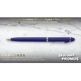 thumbnail image 2 of 10 Twist Action Plastic Stylus Pens Pack - Metallic Barrel, Black Ink - Blue, 2 of 5