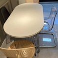 thumbnail image 4 of White Modern Kitchen Table Oval Minimalist Study Simple Dining Tables Nordic Design Mesas De Jantar Small Furniture HD50CZ My Lux Decor Round, 4 of 6