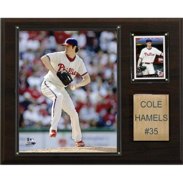 C & I Collectables 1215HAMELS MLB Cole Hamels Philadelphia Phillies Player Plaque