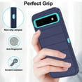 thumbnail image 4 of Asuwish Compatible with Google Pixel 6A 5G 2022 Phone Case Hybrid Rugged Shockproof Hard Protective Drop Proof Full Body Heavy Duty Mobile Cell Cover for Pixel6A A6 Women Men Blue, 4 of 7