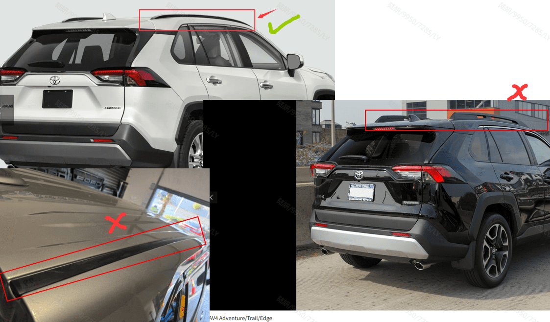 Kojem Roof Rack Cargo Basket for 2019-2024 Toyota RAV4 Rooftop Cargo Carrier Luggage Basket