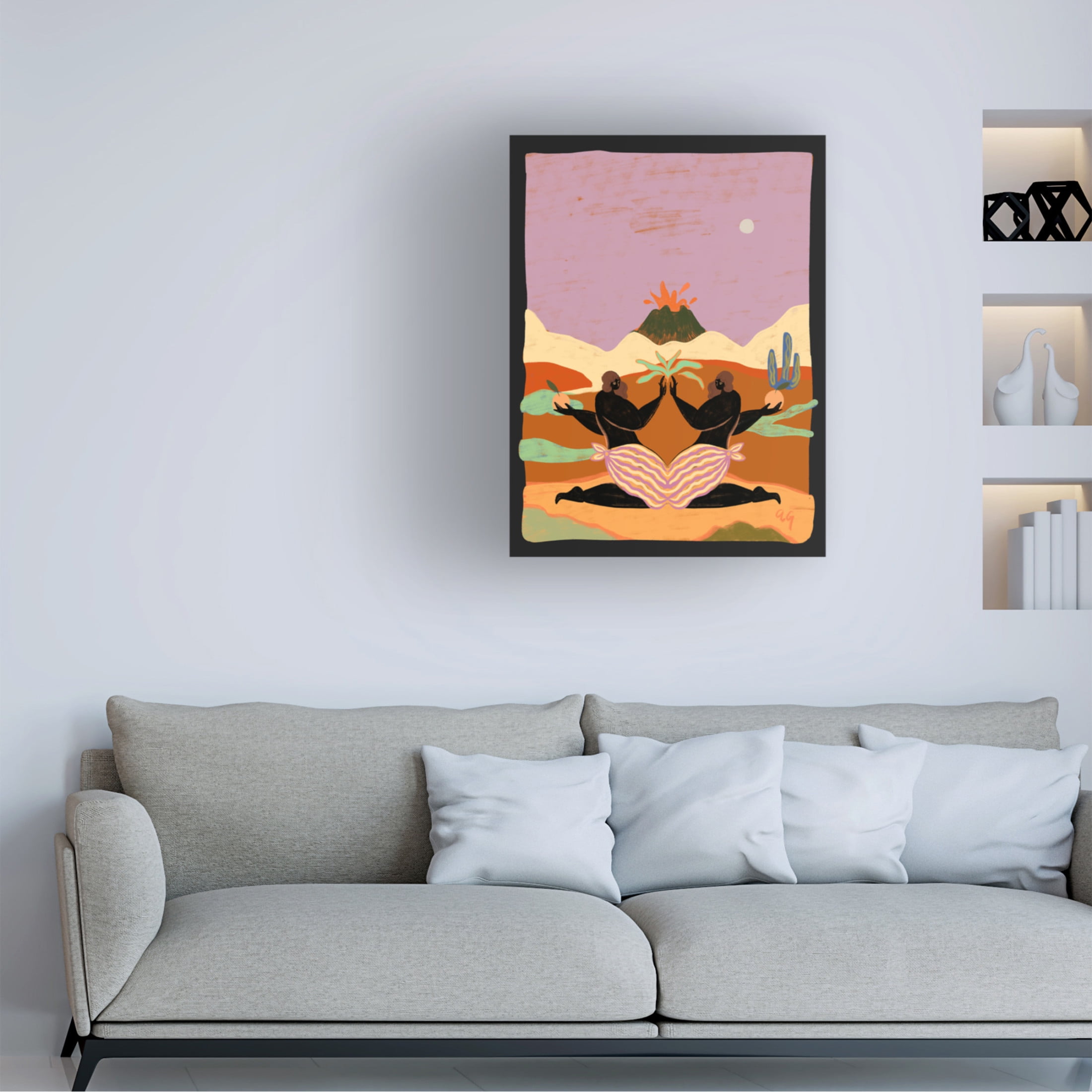 Trademark Fine Art Arty Guava  Lava.png Canvas Wall Art