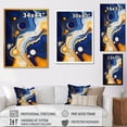 thumbnail image 4 of Designart "Liquid Ink River in Yellow and Blue II" Abstract Canvas Wall Art - Modern Yellow Abstract Liquid Ink Entryway Wall Art Print, 4 of 6