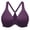 Grape Wine, variant on Women's Racerback Front Closure Bras Plunge Unlined Full Coverage Seamless Underwire Bra Beige 42E