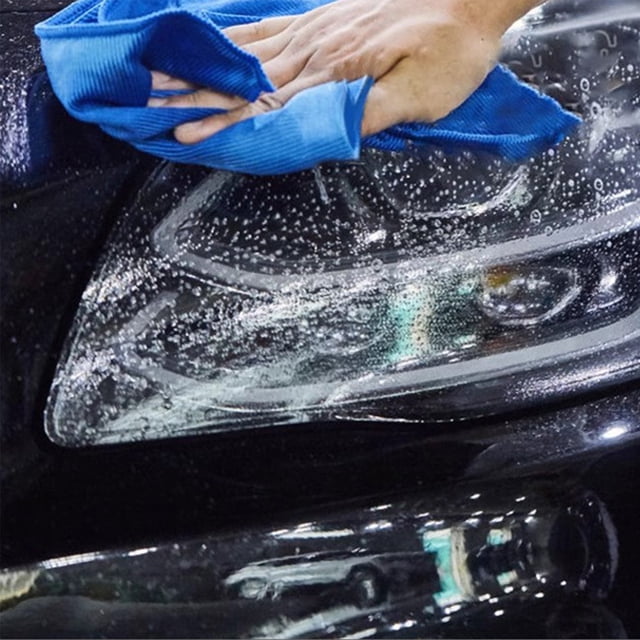 Automotive Headlight Restoration Liquid Kit 180 ml With 2 Sponges And 2 Rags For Plastic Lens Refurbishment