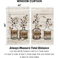 thumbnail image 6 of Farmhouse Window Curtains for Bedroom 52 x 84 Inch Rod Pocket Rustic Country Vintage Retro Wood Wooden cottagecore Cotton Autumn Fall Cute Living Room Treatment Set of 2 Curtain Panels Drapes, 6 of 6