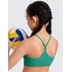 thumbnail image 5 of Top deportivo CRZ YOGA Butterluxe con espalda en Y y relleno, verde, talla M, 5 of 5