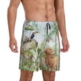 thumbnail image 2 of Fotbe Watercolor African Animals Wildlife Pantalones Cortos de Pijama para Hombre, Ropa de Dormir, Pantalones de Pijama Cortos para Hombre-3X-Large, 2 of 6
