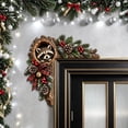 thumbnail image 4 of Velmasee Door Corner Decor, Christmas Woodland Animal Tree Hollow Door Frame Corner Decor, Wooden Festive Design No-Drill Mount, Holiday Ornament for Xmas Home Door Frame Wall Party Decor, 4 of 7