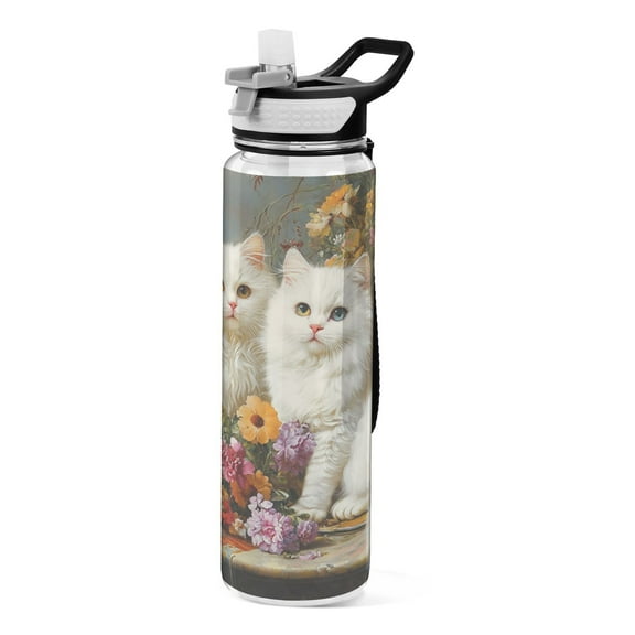 BZSMCE Sport Bottle Companions in Bloom Outdoor sports Water Bottle Size: 10.4x3in