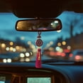 thumbnail image 1 of Car Pendant Safe Flower Car Mounted Rearview Mirror Interior Decoration Pendant, 1 of 6