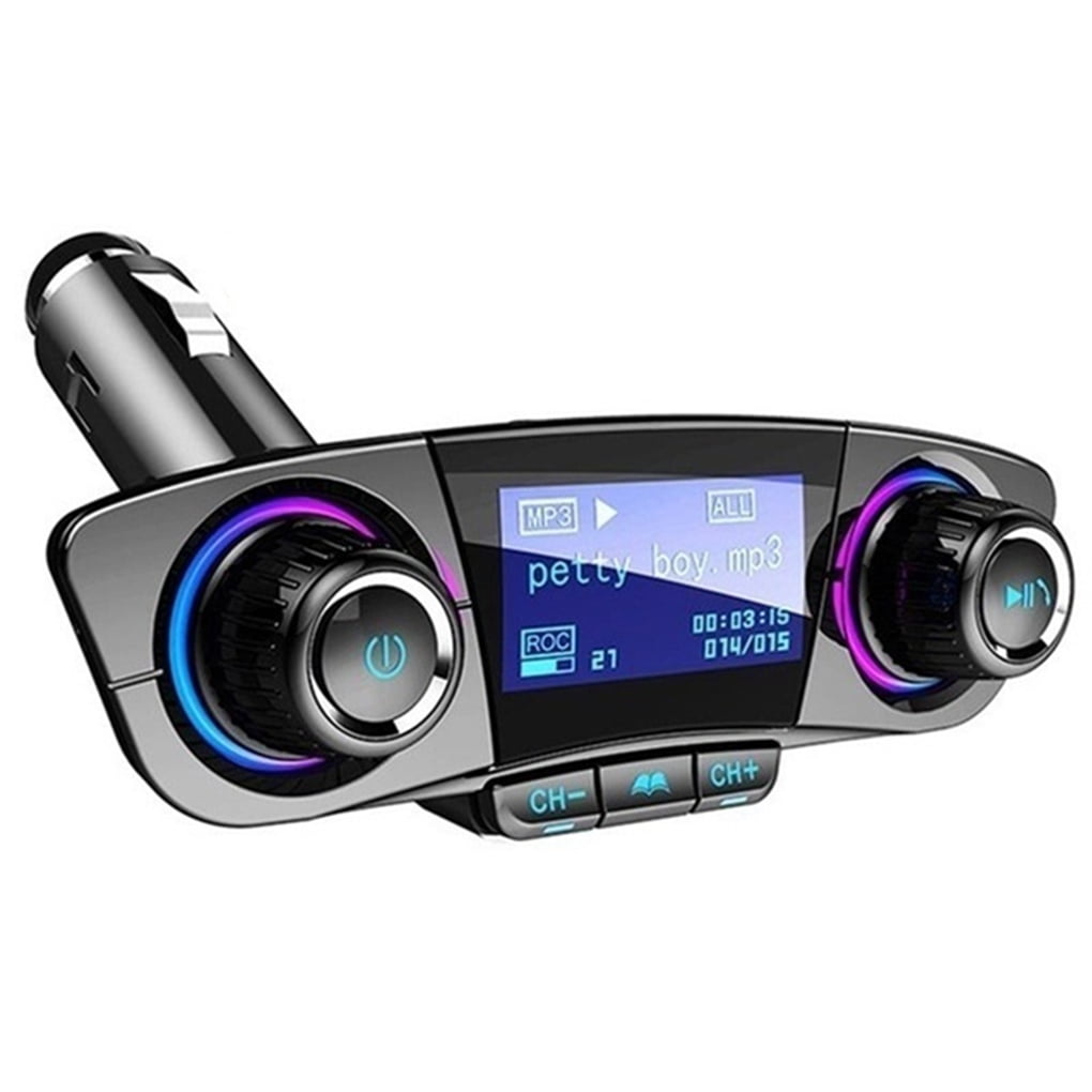 1.3" LCD Car Bluetooth Kit MP3 USB Charger Wireless FM Transmitter Handsfree UK 