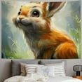 thumbnail image 2 of Orinice Rabbit Tapestry Wall Hanging Unique Style Graphic Tapestries Home Wall Decor Art Living Room Bedroom Dorm Farmhouse 50x40inch, 2 of 6