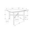 thumbnail image 3 of Monarch Dining Table, 48 Rectangular, Small, Kitchen, Dining Room, 3 of 10