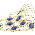 thumbnail image 4 of Danza del vientre imitación Azul Zulema Anillo de la pulsera de la danza de vientre, 4 of 8