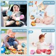 thumbnail image 4 of Baby Mini Pull Back Car, 8PCS Toy Car for Toddler 1-3,12-18 Months Baby  Rattle Roll Soft Car Friction Power Vehcile, Perfect Gift for 2 Year Old Boys Girls, 4 of 10