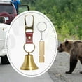 thumbnail image 6 of Bear Bell Whistle Keyring Deterrent Device Iron Alloy Outdoor Climbing Hiking Camping Survival Accessory, 6 of 9